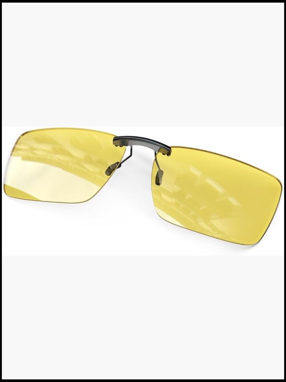 Clip on Night Vision Driving Sunglasses, Polarized Anti-Glare Glasses